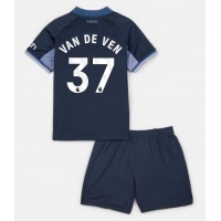 Maglie da calcio Tottenham Hotspur Micky van de Ven #37 Seconda Maglia Bambino 2023-24 Manica Corta (+ Pantaloni corti)